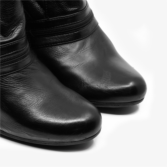 GIANMARCO LORENZI Leather Ankle Bootie Style Shoes US 9.5/EU 40 Made in Italy - Picture 12 of 16